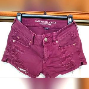American eagle shortie shorts